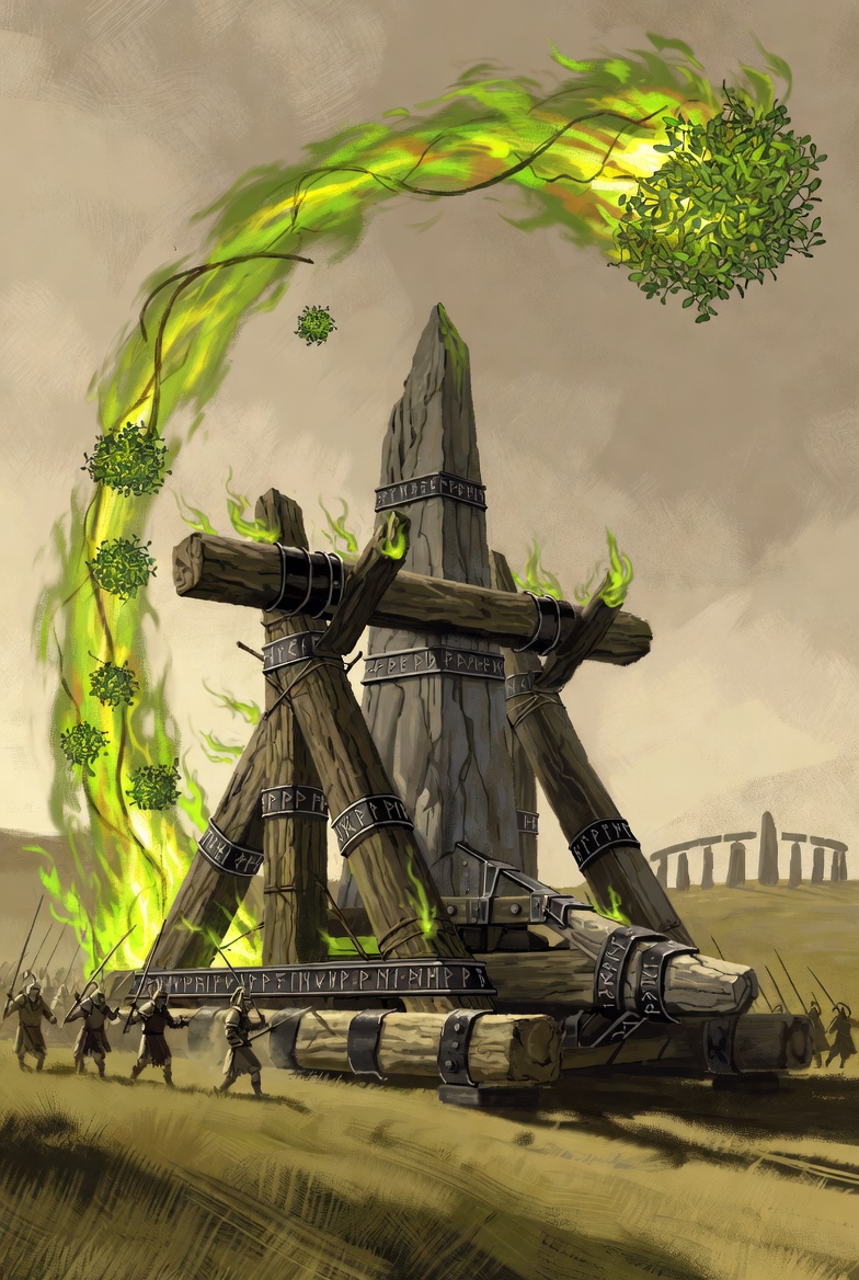 War Druid — druidic flame engine, a T2 siege combat unit in the Celtic grassland army