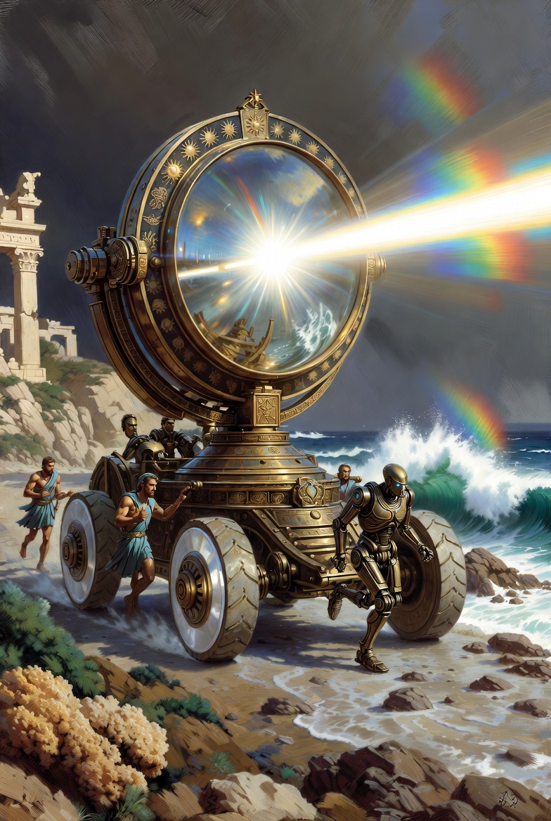 Toxotes — divine solar mirror, a T1 ranged combat unit in the Greek water army